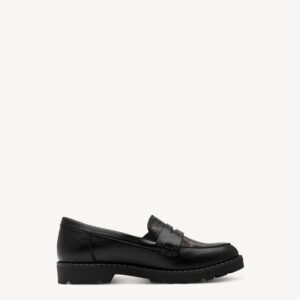 LOAFERS WITH LEOPARD DETAIL 1-24312-41 329 TAMARIS BROWN