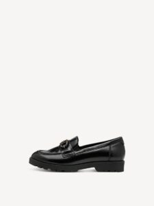 LOAFERS WITH GOLD DETAIL 1-24661-45 001 TAMARIS BLACK
