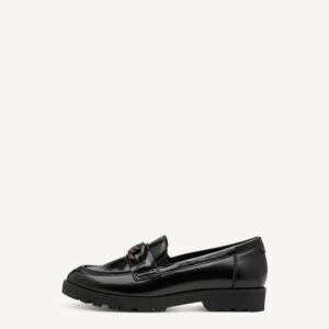 LOAFERS WITH GOLD DETAIL 1-24661-45 001 TAMARIS BLACK