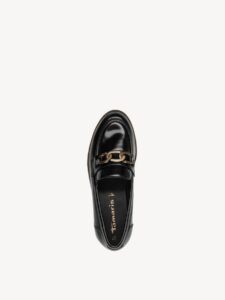 LOAFERS WITH GOLD DETAIL 1-24661-45 001 TAMARIS BLACK