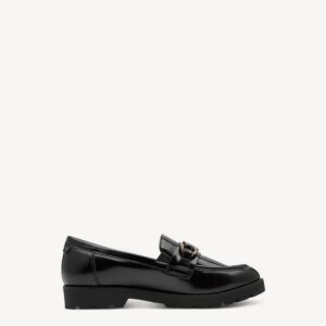 LOAFERS WITH GOLD DETAIL 1-24661-45 001 TAMARIS BLACK