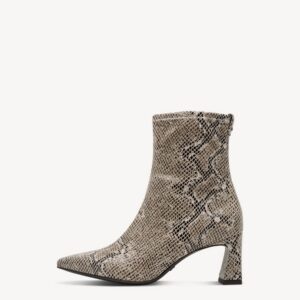MIDDLE HEELED BOOTS 1-25315-45 TAMARIS BEIGE SNAKE