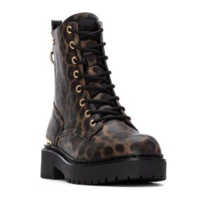 ARMY  BOOTS WITH GOLD DETAILS 144391 XTI LEOPARD