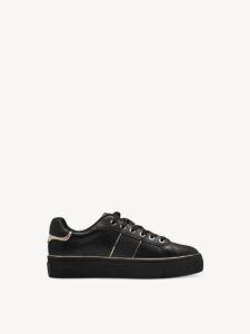 SNEAKERS WITH GOLD DETAILS 1-23724-42 TAMARIS BLACK