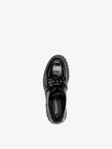 LOAFERS WITH SILVER DETAILS 1-24766-45 TAMARIS BLACK