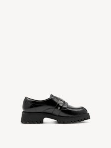 LOAFERS WITH SILVER DETAILS 1-24766-45 TAMARIS BLACK