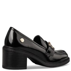 HEELED LOAFERS E30-22443 ENVIE SHOES BLACK