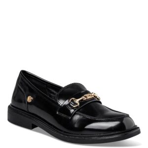 LOAFERS WITH GOLD DETAIL E30-22449 ENVIE SHOES BLACK
