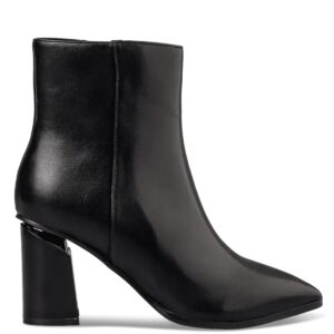 BLOCK HEEL BOOTIES E45-22144 ENVIE SHOES BLACK
