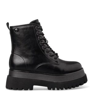 CHUNKY COMBAT BOOTS E58-22479 ENVIE SHOES BLACK