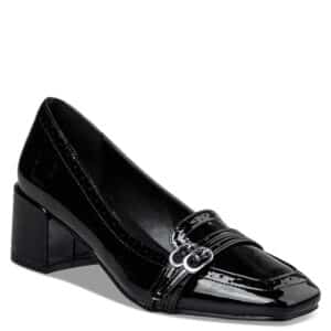 MID HEELED LOAFERS E84-22353 ENVIE SHOES BLACK