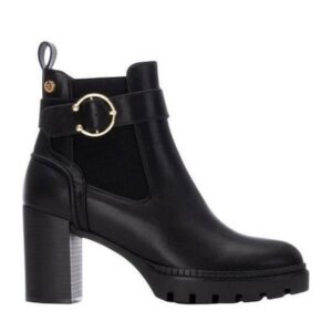HIGH HEELED CHELSEA ANKLE BOOTS 144521 XTI BLACK