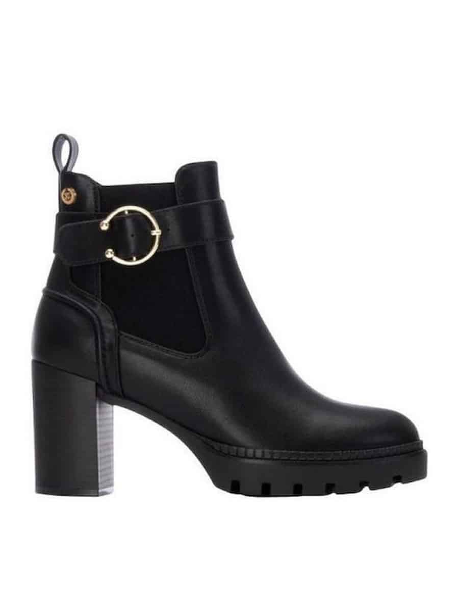 HIGH HEELED CHELSEA ANKLE BOOTS 144521 XTI BLACK