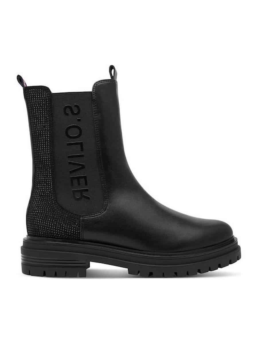 CHELSEA BOOTS WITH STRASS 5-25480-45 S.OLIVER BLACK