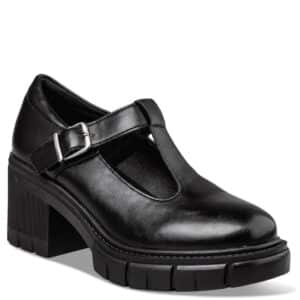 T-BAR CHUNKY PUMPS V63-22187 ENVIE SHOES BLACK