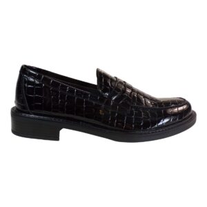 CROCO LEATHER LOAFERS 51425-021 COMMANCHERO BLACK CROCO LEATHER LOAFERS 51425-021 COMMANCHERO BLACK
