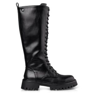 COMBAT BOOTS E23-22004 ENVIE SHOES BLACK COMBAT BOOTS E23-22004 ENVIE SHOES BLACK