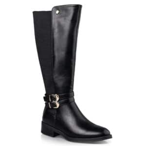 RIDING KNEE-HIGH BOOTS E23-22037 ENVIE SHOES BLACK