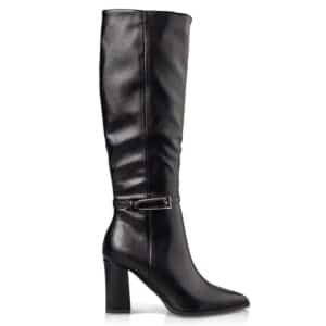 BLOCK MID-HEELED BOOTS E45-22417 ENVIE SHOES BLACK
