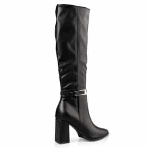 BLOCK MID-HEELED BOOTS E45-22417 ENVIE SHOES BLACK