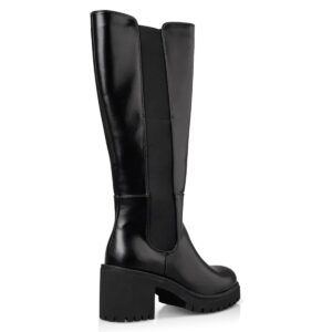 BLOCK MID-HEELED BOOTS E57-22135 ENVIE SHOES BLACK