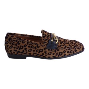 LEATHER LOAFERS WITH GOLD DETAILS 51452-7270 COMMANCHERO LEOPARD LEATHER LOAFERS WITH GOLD DETAILS 51452-7270 COMMANCHERO LEOPARD