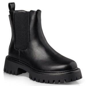 CHELSEA BOOTS WITH GOLD DETAILS E23-22048 ENVIE SHOES BLACK CHELSEA BOOTS WITH GOLD DETAILS E23-22048 ENVIE SHOES BLACK