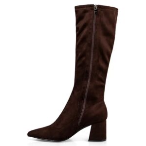 POINTED TOE BOOTS E45-22421 ENVIE SHOES BROWN