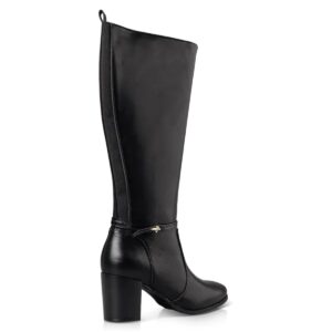 BLOCK MID-HEELED BOOTS V57-22132 ENVIE SHOES BLACK