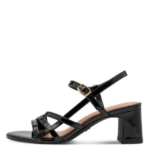 MID HEELED SANDALS 1-28350-46 TAMARIS BLACK MID HEELED SANDALS 1-28350-46 TAMARIS BLACK