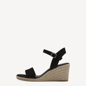 PLATFORM SANDALS 1-28300 TAMARIS BLACK PLATFORM SANDALS 1-28300 TAMARIS BLACK
