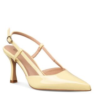 SLINGBACK PUMPS E02-23643/1 ENVIE SHOES YELLOW SLINGBACK PUMPS E02-23643/1 ENVIE SHOES YELLOW
