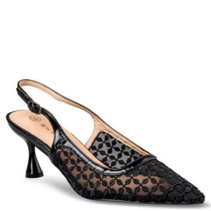 SLINGBACK PUMPS E84-23426 ENVIE SHOES BLACK SLINGBACK PUMPS E84-23426 ENVIE SHOES BLACK