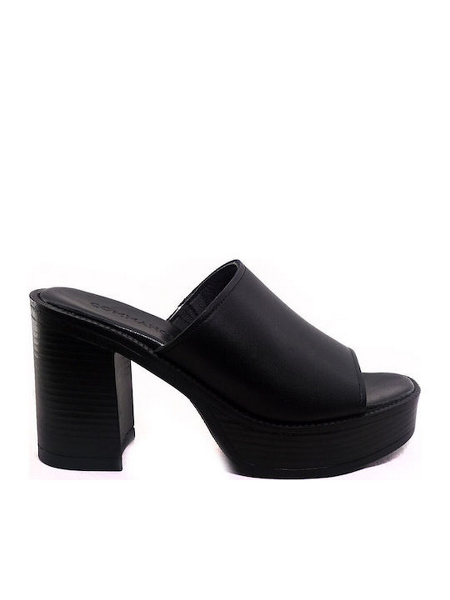 LEATHER MULES 51007 COMMANCHERO BLACK