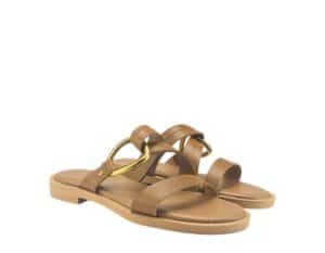 FLAT MULES VENUS-61154/1 BAROCCO TAUPE