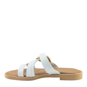 FLAT MULES VENUS-61154/2 BAROCCO WHITE FLAT MULES VENUS-61154/2 BAROCCO WHITE