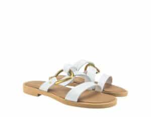 FLAT MULES VENUS-61154/2 BAROCCO WHITE
