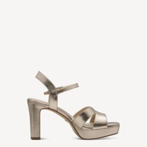 HIGH HEEL SANDALS -1-28349-42 TAMARIS GOLD HIGH HEEL SANDALS -1-28349-42 TAMARIS GOLD