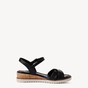 PLATFORM SANDALS 1-28106-42 TAMARIS BLACK PLATFORM SANDALS 1-28106-42 TAMARIS BLACK