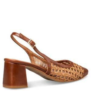 SLINGBACK PUMPS E02-23631 ENVIE SHOES CAMEL