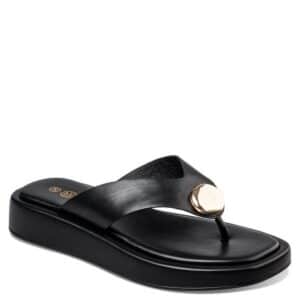 FLATFORM THONG SANDALS E32-23020 ENVIE SHOES BLACK FLATFORM THONG SANDALS E32-23020 ENVIE SHOES BLACK