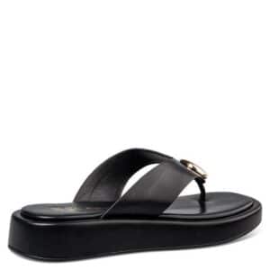 FLATFORM THONG SANDALS E32-23020 ENVIE SHOES BLACK
