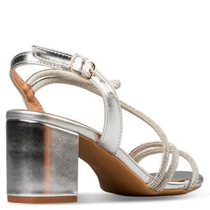 MID-HEEL SANDALS E37-23179 ENVIE SHOES SILVER