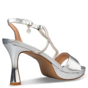 PLATFORM HEEL SANDALS E83-23048 ENVIE SHOES SILVER