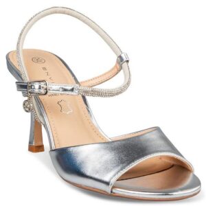 MID-HEEL SANDALS E83-23053 ENVIE SHOES SILVER MID-HEEL SANDALS E83-23053 ENVIE SHOES SILVER