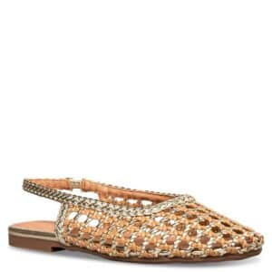SLINGBACK BALLET-FLATS E96-23338 ENVIE SHOES GOLD SLINGBACK BALLET-FLATS E96-23338 ENVIE SHOES GOLD