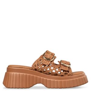 FLATFORM SANDALS E96-23370 ENVIE SHOES BEIGE FLATFORM SANDALS E96-23370 ENVIE SHOES BEIGE