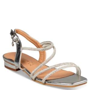 LOW-HEEL SANDALS E37-23173 ENVIE SHOES SILVER LOW-HEEL SANDALS E37-23173 ENVIE SHOES SILVER