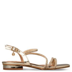 LOW-HEEL SANDALS E37-23173/1 ENVIE SHOES GOLD LOW-HEEL SANDALS E37-23173/1 ENVIE SHOES GOLD
