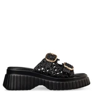 FLATFORM SANDALS E96-23370/1 ENVIE SHOES BLACK FLATFORM SANDALS E96-23370/1 ENVIE SHOES BLACK